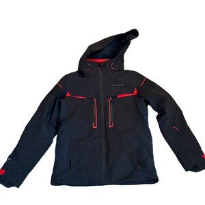 Obermeyer Klaus Ski Jacket Fusion sz Small Black + Red